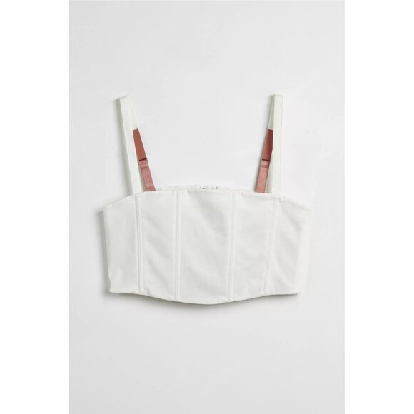 NWT WILDFANG UO Exclusive Essential 6-Way White Corset Top, Size: Small - Picture 5 of 7